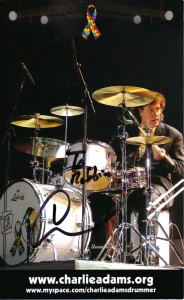 Charlie Adams (Yanni's Drummer) autograph Charlie Adams (Yanni's Drummer) autograph